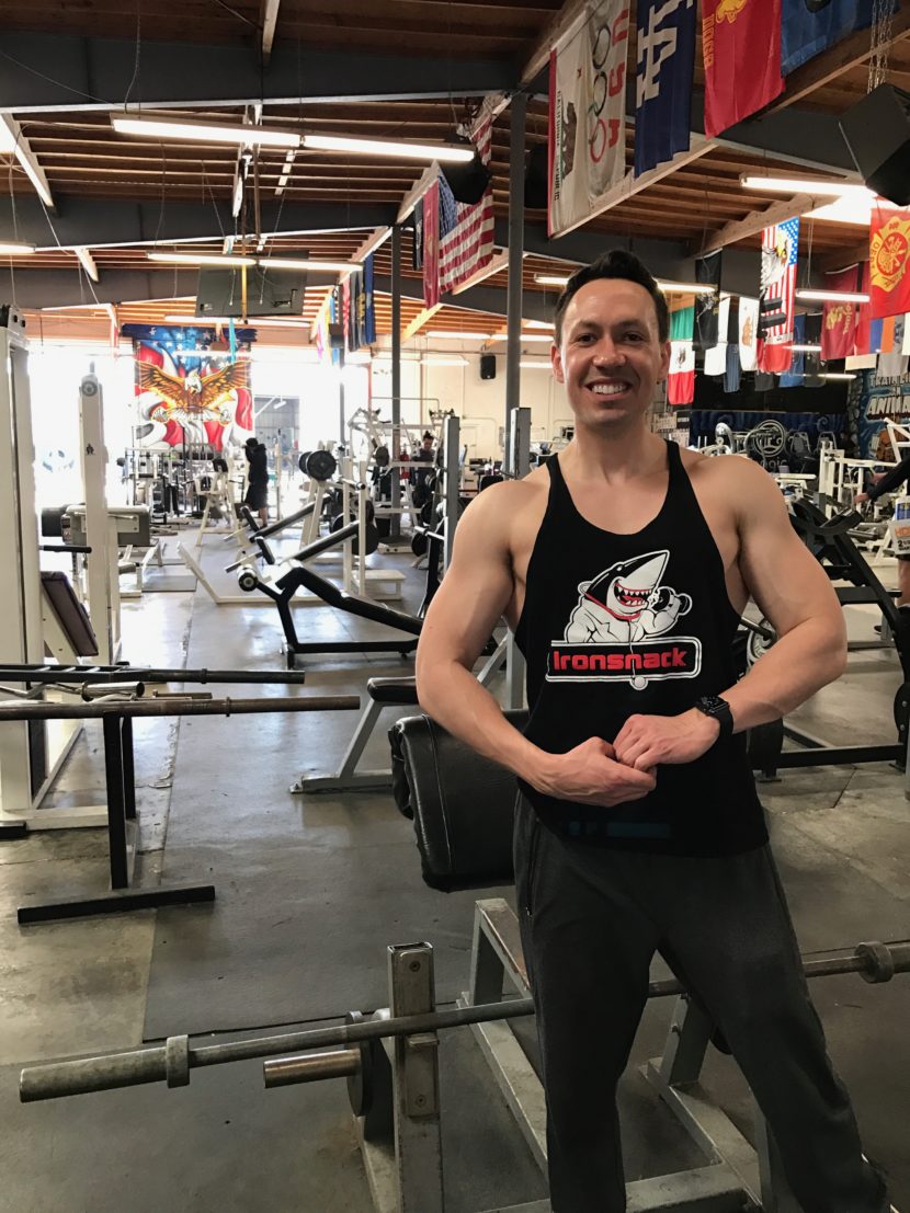 Me at Metroflex Gym in Long Beach, California it's possible to maintain fitness with a busy lifestyle